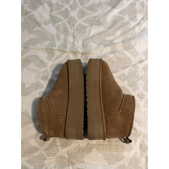 UGG ultra mini platform boot chestnut brown size 8 - Picture 3 of 11